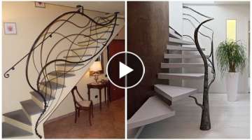 Beautiful railings for stairs made of metal! 29 staircase design ideas!