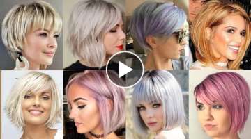 Outstanding Spring Summer Short Hairstyles with Attractive Hair Dye Color Makeover For Women 2022