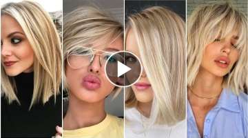 Latest Blonde Hair ideas for Girls And Ladies must try in 2023 || European Fashion Hairstyles||