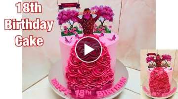 Debutant cake | 18th birthday cake | lady garota cake design