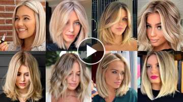 Fall Hair Trends for Every Hair Type and Face Shape //Fall blonde hair colour 2023-2024