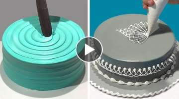 Stunning Cake Decorating Technique Like a Pro | Most Satisfying Chocolate Cake Decorating Ideas
