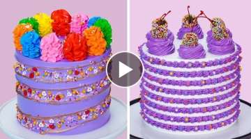 How To Make Colorful Cake Ideas For Your Family | So Yummy Chocolate Cake Decorating Tutorials