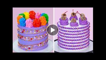 How To Make Colorful Cake Ideas For Your Family | So Yummy Chocolate Cake Decorating Tutorials