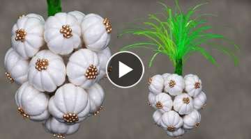 Unique Cotton Craft // Garlic make with Cotton (Best Out Of Waste)