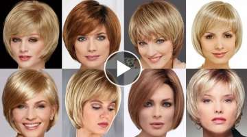 Hottest Short Bob HairCuts For Woman Over 30-40 || Blonde Hair Dye Colour Ideas