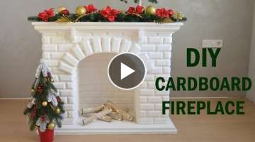DIY cardboard fireplace / Камин из картона своими руками