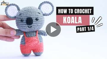 #296 | Koala Amigurumi Free Pattern (1/4) | How To Crochet Amigurumi Forest Animals | @AmiSaigon