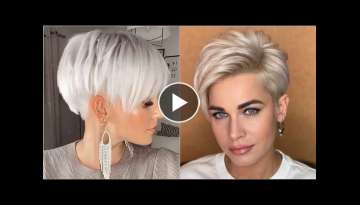 Silver Pixie Haircut Ideas 20-2021 | Short Pixie Bob Cut Hairstyles