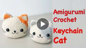 How Crochet Cat Keychain Tutorial Free Pattern for Beginner