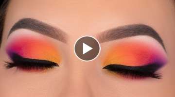 SUNSET Eye Makeup Tutorial | Jaclyn Hill x Morphe Volume 2 palette