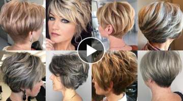 Short Haircuts With Straight Hair For Women 30-40-50 & MoreTrending in2023
