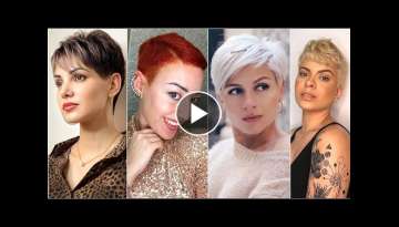 Women Short Pixie Haircut | Silver Pixie-Bob Haircut Ideas 20-2022 | Boy Cut For Girls Hair