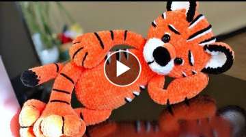 Crochet Tiger Part 2 / Tiger Detailed TUTORIAL / DIY crochet tiger pattern