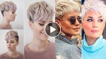Cute Silver Short Pixi-Bob Haircuts New Trending 20-2021
