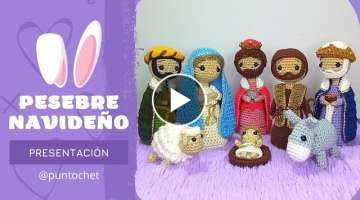 PESEBRE NAVIDEÑO amigurumi tejido a crochet (presentación)