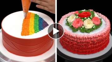 Yummy & Quick Cake Decorating Recipes ❤️ Amazing Colorful Cake Decorating Tutorial ❤️ Cak...