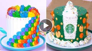 Best 10 Birthday Colorful Cake Ideas | So Yummy Chocolate Cake Decorating Tutorials