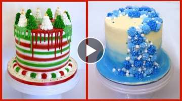 ???? Fun Christmas Cake Decorating Compilation ???? Easy Cake Decorating Ideas for the holiday se...