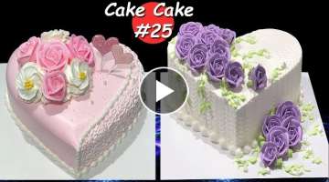 Beautiful Heart Cake Decorating Ideas | How To Make Heart Cake for Valentines | Heart Cake Design