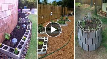 Original Cinder Block Ideas for DIY Yard Decorations | diy garden