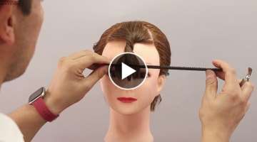 How to cut twisted fringe step by step tutorial, learn how to cut Gorgeous bang in few minutes #b...