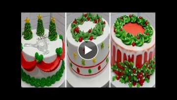Christmas Cake Decorating Compilation Decoração de bolos de Natal Decoracion de Tortas Navideñ...