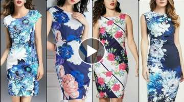 Plus Size Printed Bodycon Cocktail E ending Party Wear Dresses For High Class Women 2021-22