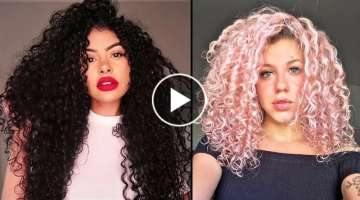 Amazing Natural Curly Hair Style Transformation Tutorials Compilation