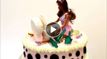 Drunken Barbie Cake - Bachelorette Theme Cake