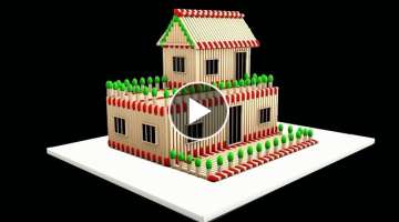 Matchstick house building idea at home Without Fire | Match House