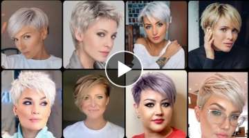 50+women's short pixxi hair cut ideas 2023#rebondinghair #2023hairstyle short bob hair cut step