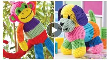 Stunning Crochet Monkey Knot Dog Beautiful Elephant Handmade Animals Toy Pattern Character Ideas