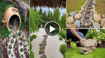 20 Eye Catching DIY Garden Ideas Of Rocks And Pots You Will Like | garden ideas