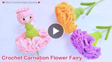 Cute Crochet Carnation Flower Fairy / The best creative gifts for life