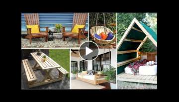 45+ DIY Outdoor Furniture Projects To Beautify Your Outdoor Space | garden ideas