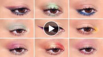 How To: 9 Different Ways to Wear Colorful EyeShadows | Easy Beginner Friendly Tutorial