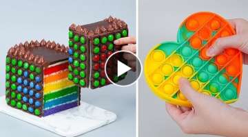 Perfect POP-IT FIDGET Cake For Party | So Yummy Chocolate Cake Decorating | Tasty Chocolate Land