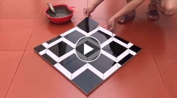 Amazing Technique For Making A Coffee Table With Ceramic tiles And Cement - Home Decor Craft Idea...