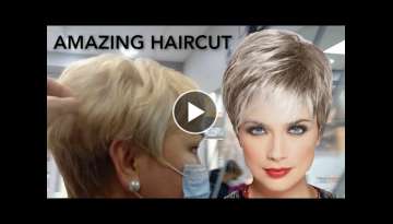 Amazing hairstyle(EĞİTİM 57)#Shorthaircut#Modernsaç#Kısasaç#Saçkesimi#Haircut#Amazinghair#...