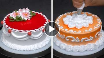 Stunning Cake Decorating Technique Like a Pro | Easy Cake Decorating Ideas | So Yummy Cake Recipe...