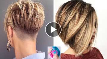 Gorgeous Pixie and Short Bob Haircut Tutorials | Hot Trend Women Short Haircut # 9