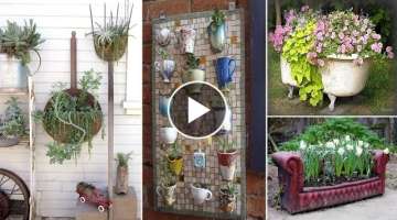 49 Ways To Recycle Your Old Furniture Into A Fairytale Garden | diy garden