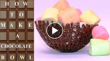 How To Make CHOCOLATE Basket BOWLS Chocolate Hacks by CakesStepbyStep