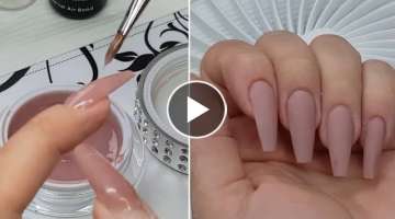 How to refill gel nail extensions step by step in real time