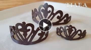 Easy Homemade Chocolate Tiara (Crown) ???? | Free Template