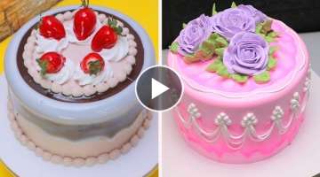 Beautiful Birthday Cake for Make at Home | So Yummy Cake Recipes | Easy Cake Decorating Ideas