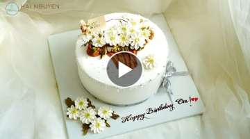 Awesome decorate beautiful daisy cake | Bánh Trang Trí Hoa Cúc Họa Mi Đơn Giản Xinh Xắ...