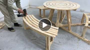 Creative Woodworking Plans From Used Pallets - Build Beautiful Garden Furniture From Pallets
