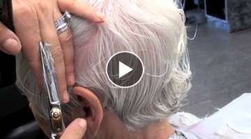 Haircut short layers 90 degree for beginners